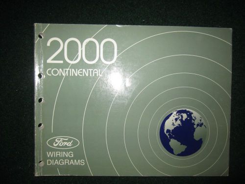 2000 lincoln continental electrical wiring diagram service shop manual dealer
