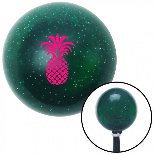 Pink pineapple green metal flake shift knob with 16mm x 1.5 insertshift