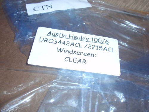 1956-62 austin healey 100-6/ 3000 mki, ii new clear windshields $185 ea