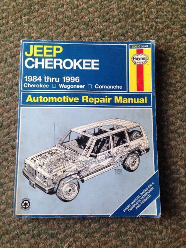 Repair manual haynes 50010 fits 84-01 jeep cherokee