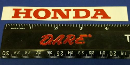 Honda label red color atc trx hrc cr crf 250r decal bike sticker graphic tank
