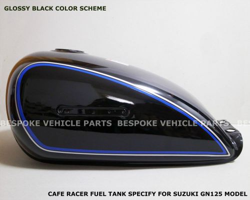 Cafe racer gas fuel tank for suzuki gn125 gn 125 w grips  petcock gn-2