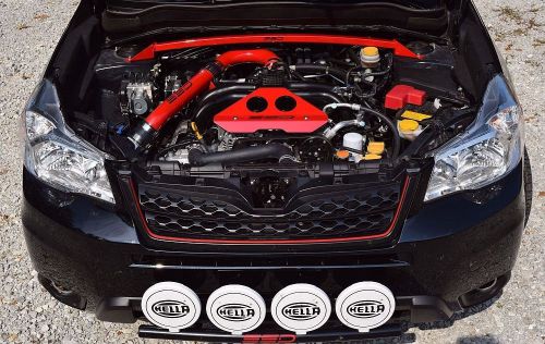 2014 subaru xv crosstrek alternator (engine) cover, custom red powder coat,ssd