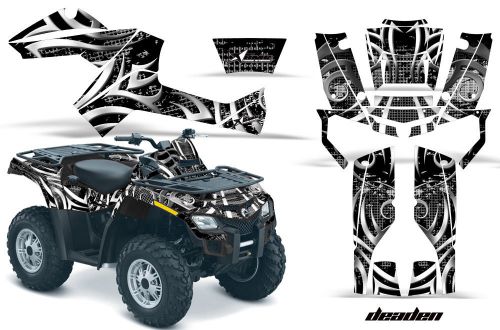 Can am amr racing graphics sticker kits atv canam outlander 500/650 decals dead