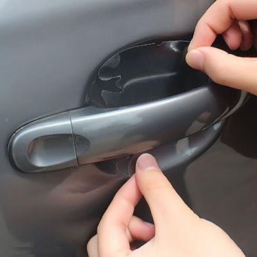 Universal car door handle pain cup bowl cover scratch protective film x 4 pcs