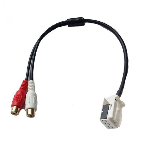 Car radio audio 2rca cable adaptor for bmw e60 e63 e64 e65 e66 e81 e82 e87