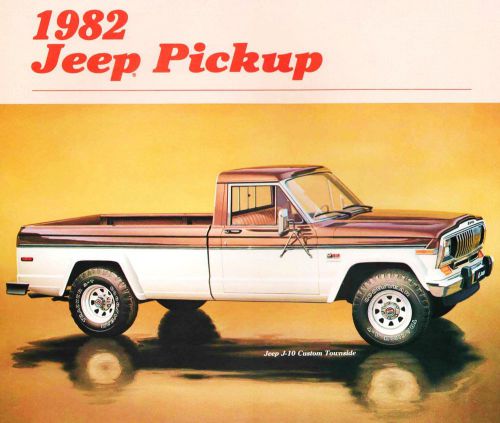 1982 jeep j10 &amp; j20 pickup truck brochure -j10-j20-custom-pioneer-honcho-laredo