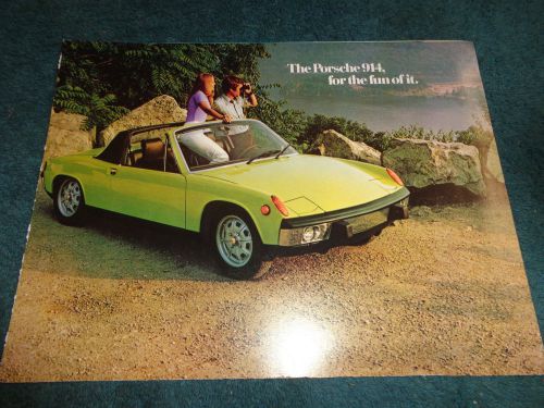 1973 porsche 914 sales brochure / good original dealership folder