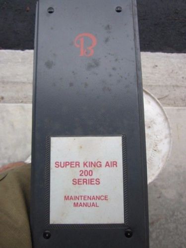 Beech super king air 200 series maintenance manual rev july 1991used