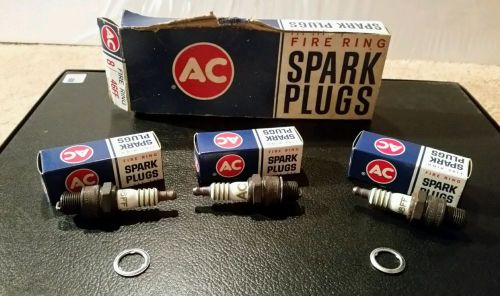 Ac delco 46ff spark plugs 5612423 nos set of 3 fire ring