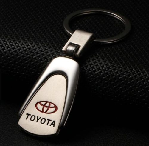 Advanced zinc alloy car logo key chain ring car decoration for toyota