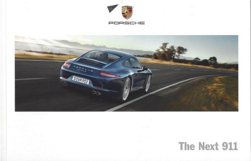 2011  porsche the next 911 carrera &amp; carrera s  88 page brochure