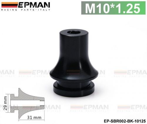 Black mustang gear shift knob boot retainer adapter for shifter lever m10x1.25