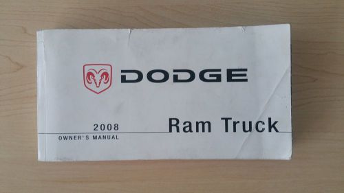 2008 dodge ram truck owners manual