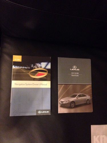 2007 lexus es 350 navigation owners manual with quick guide