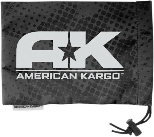 American kargo riding textile goggle cinch bag black 10 h x 0.7 w