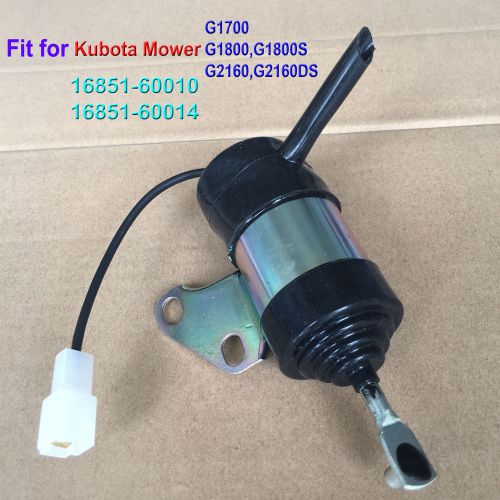 Fuel stop solenoid valve fit for kubota mower g1700 g1800 g1800s g2160 g2160ds