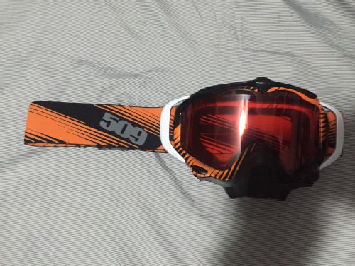 509 sinister x5 orange snowmobile goggles