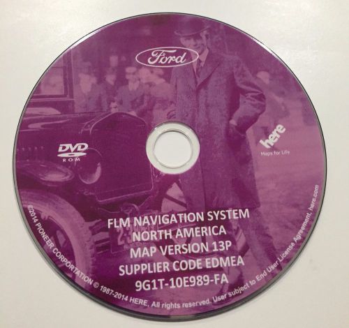 2015 ford lincoln mercury 13p navigation gps road map system update dvd