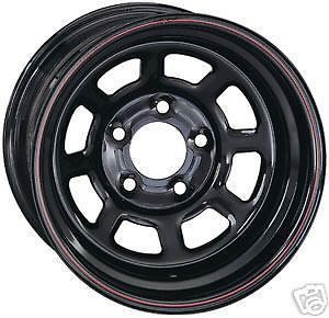 New lw 15 x 8 allied racing wheel,black,5 x 4 1/2&#034;,2&#034;bs