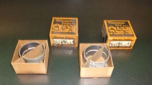 (2) new nos thompson trw engine main bearing mb0280-2 1940 ford flathead v8 60