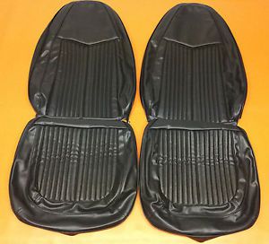 Quality 1970 plymouth duster 340 front bucket seat covers black seats mopar 70