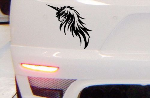 Car motorcycle vinyl decals tailgate sticker tribal unicorn #cj436