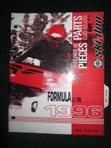 1996 bombardier ski doo parts catalog manual formula z ss part