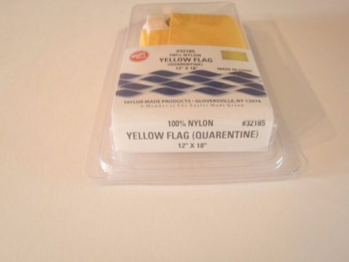 Boat flag / yellow quarentine flag 12&#034;x 18&#034;