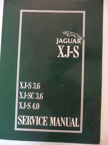 Jaguar xjs shop manual service repair book xj-s 3.6 xj-sc 3.6 xj-s 4.0 excellent