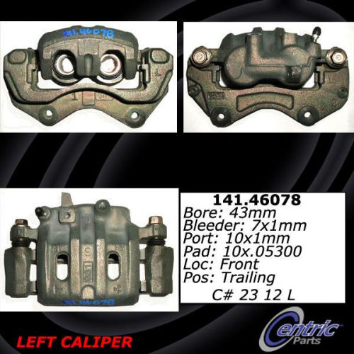 Centric parts 141.46078 front left rebuilt brake caliper with hardware