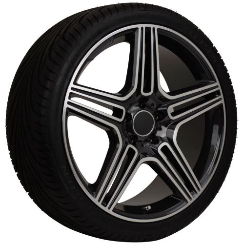19 inch mercedes benz machine faced/black wheel and tire package