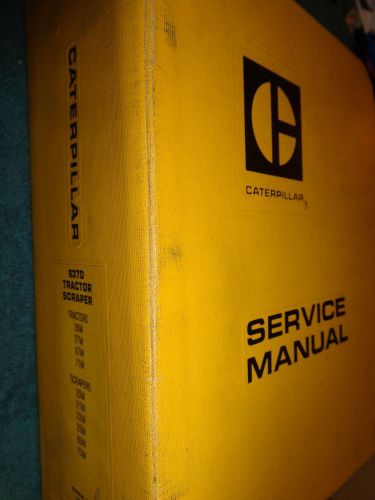 1970&#039;s / 1980&#039;s caterpillar 637d tractor / scraper shop manual original book