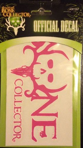 Bone collector pink 6&#034; vinyl window body decal new ade1207 waddell official