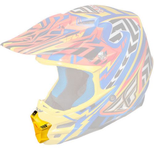 Fly racing f2 carbon andrew short replacement mouth piece yellow/orange/blue