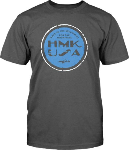 Hmk bottle cap tshirt white or charcoal - five adult sizes