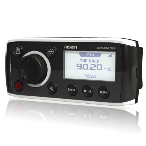 New fusion electronics ms-ra50 waterproof digital marine receiver w/ipod control