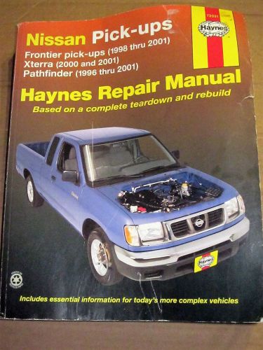 Haynes repair manual for nissan pickups-frontier, xterra, pathfinder