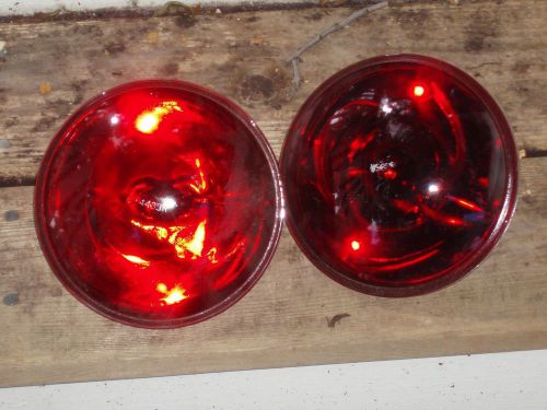 2nd pair red bulb 4435r 12v head lamp headlight light fire engine/truck/wrecker