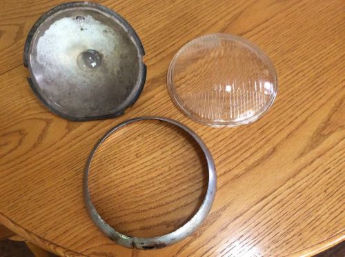 Vintage chevrolet tilt ray headlamp lens socket ring used