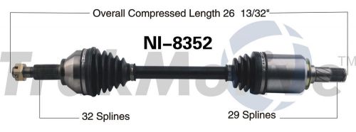 Cv axle shaft-new surtrack ni-8352 fits 09-14 nissan murano