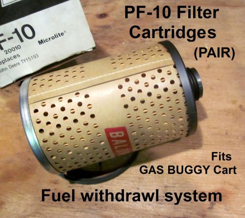 Special tool-fuel filter cartridges (2)#pf-10 fits gas buggy fuel withdrawl cart