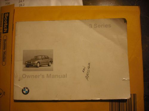 1997 bww 3 series  owners manual