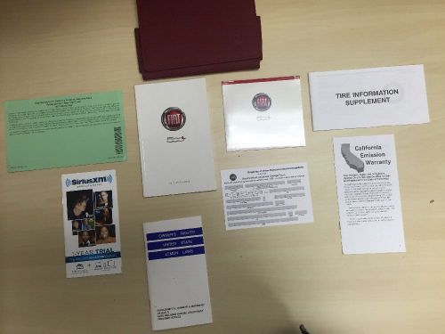 Fiat 500l 2014 user guide owners manual with dvd and case oem/ free shipping