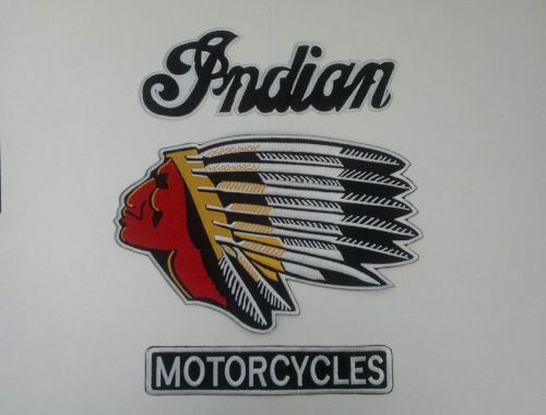 Indian motorcycle 3 piece profile back patch a beauty.new