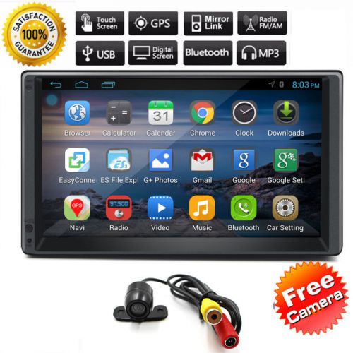Camera+gps android 4.4 quad-core car stereo no-dvd player wifi mirror-link usb