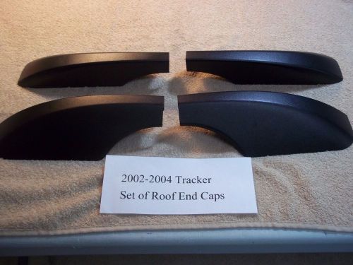 2002-2004 chevy tracker roof rack end caps (set of 4)