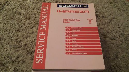 2001 subaru impreza service repair shop workshop manual factory oem book engine