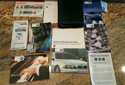 2002 bmw e39 5-series 525i 530i 540i sedan wagon owners manuals driver book set