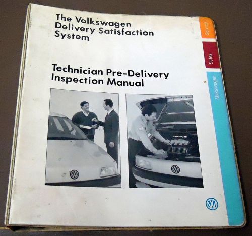 1990s vw technician pre-delivery inspection manual ~ volkswagen
